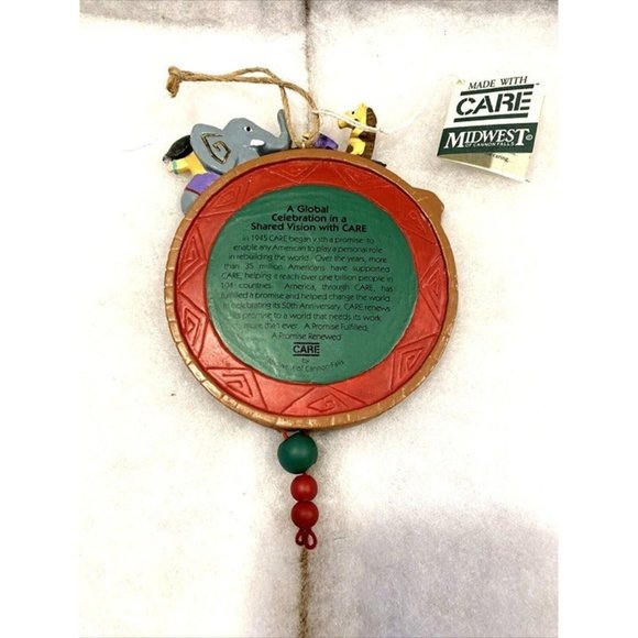 1995 Christmas Ornament GLOBAL CELEBRATION 5" Midwest of Cannon Falls  BRAND NEW - Picture 6 of 6